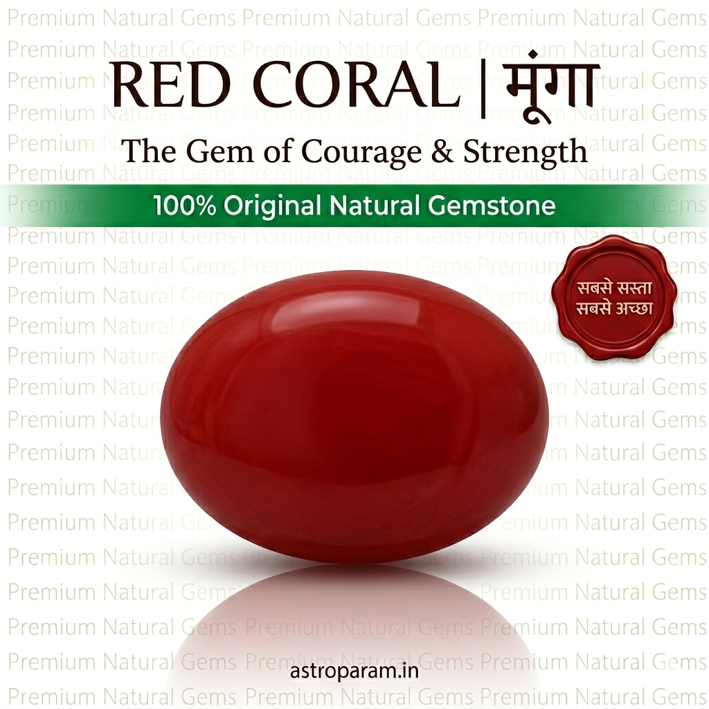 Natural Red Coral (Moonga Stone)