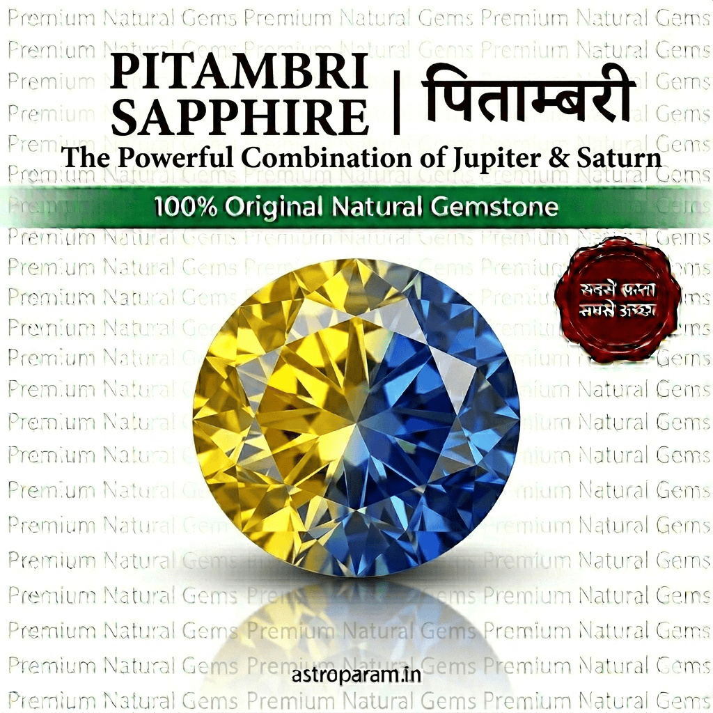 Pitambari Sapphire (Neelam + Pukhraj Combination Gemstone